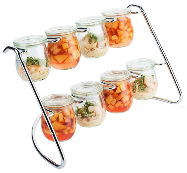 Serviergestell mit 8 Tulpenglaeser von Weck®