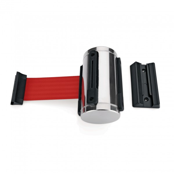 Gurtband Highflex für Wandmontage, 2 m, rot, inkl. Wandhalter