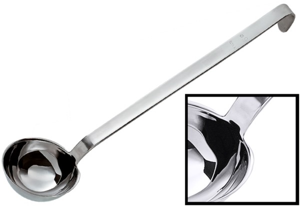 Schoepfkelle-fugenlos 14,0 cm-Stiellaenge 37,0 cm-Volumen 0,550 Liter