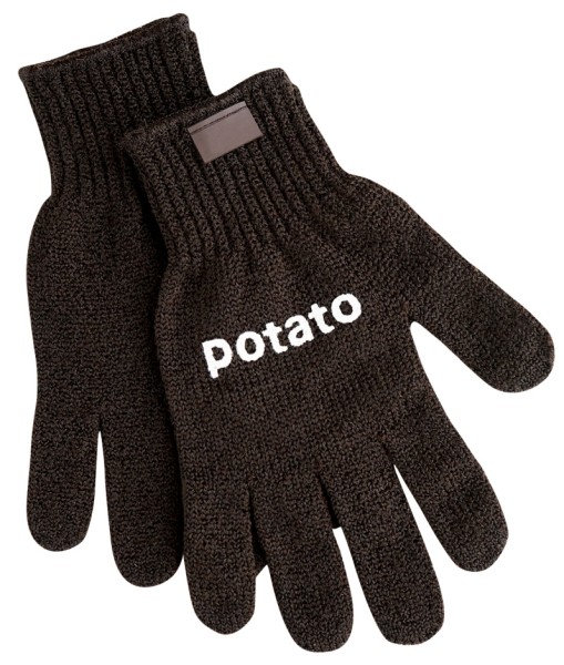 Gemueseputzhandschuh, braun