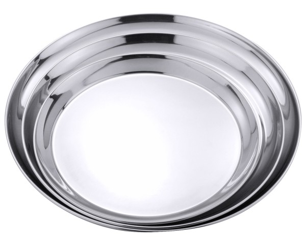 Serviertablett rund 35 cm-Hoehe 2,0 cm