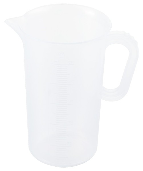 Messbecher Polypropylen-0,25 Liter-oben 7,0 cm-Hoehe 12,0 cm