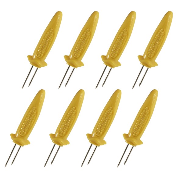 Maiskolbengabeln-Zinkenlaenge 3,0 cm-Laenge 6,0 cm-Preis Set a 8 Stueck