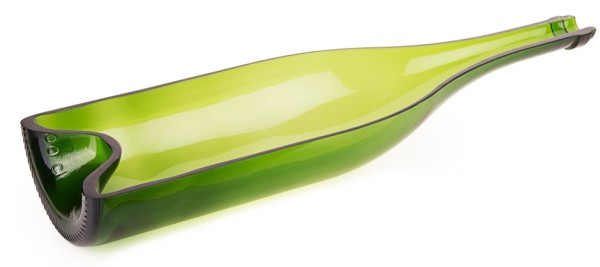 Offene Weinflasche, gruen 45 cm