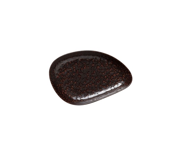 ROCKZZERO® Mini Schale, 14,7 x 9,3 cm, Set á 6 Stück, metallic brown, Steinzeug