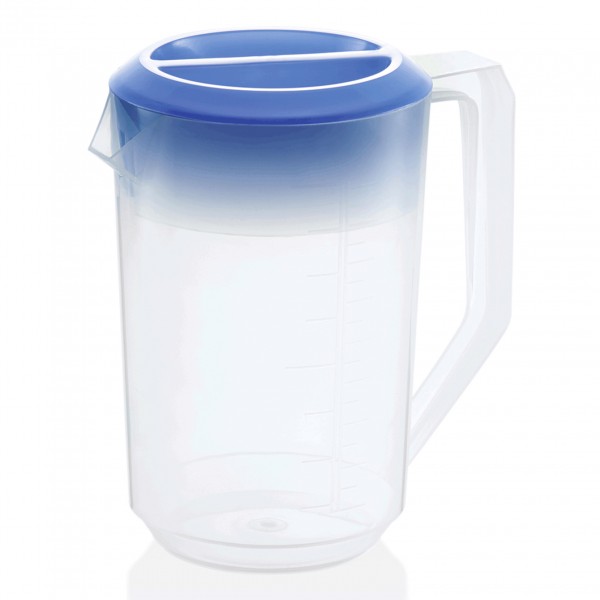 Messbecher mit farbigem Deckel, 1,8 ltr., Polypropylen