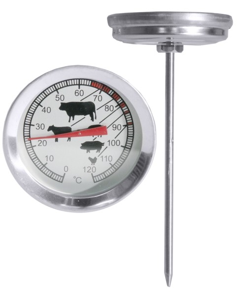 Bratenthermometer Masse Laenge 11,0 cm oben 5,0 cm