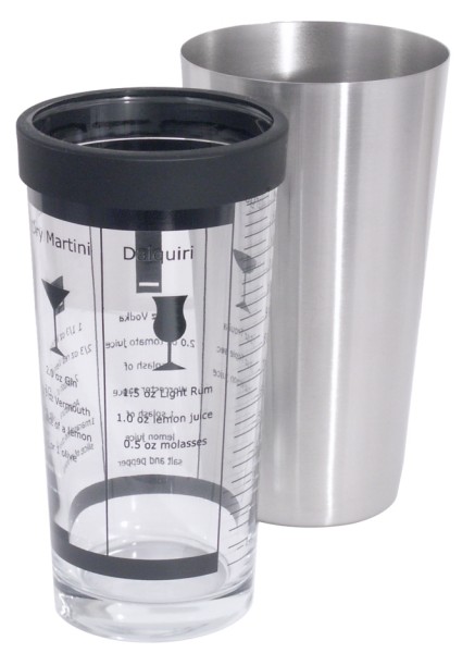 Boston Cocktail Shaker 9,0 cm-Hoehe 28,0 cm-Volumen 0,70 Liter