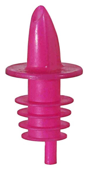 Universalausgiesser neonfarben-Laenge 7 cm-Durchlauf 4 mm-pink