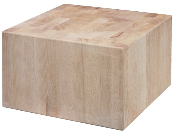 Hackblock Weissbuche-Masse 40 x 40 cm-Hoehe 25 cm-Untergestell seperat bestellen