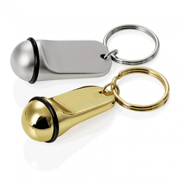 Schlüsselanhänger ohne Gravur, 5 cm, silberfarben, Zinkguss