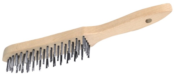 Drahtbuerste mit Holzgriff