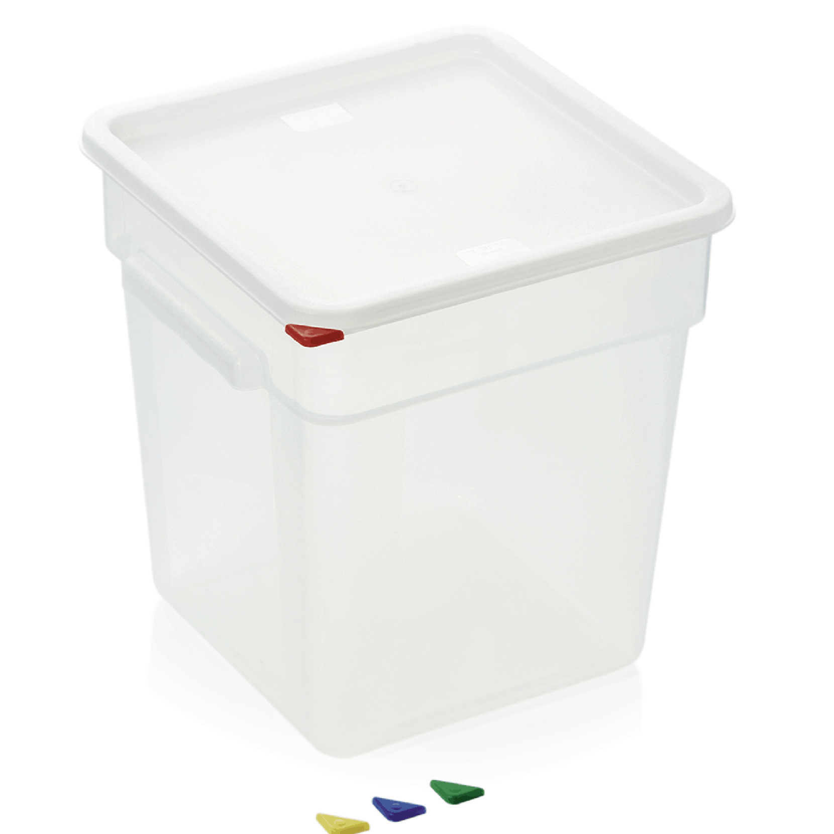 Vorratsbehälter mit Deckel, 18 ltr., 28,5 x 28,5 x 32 cm | Gastro Kochshop