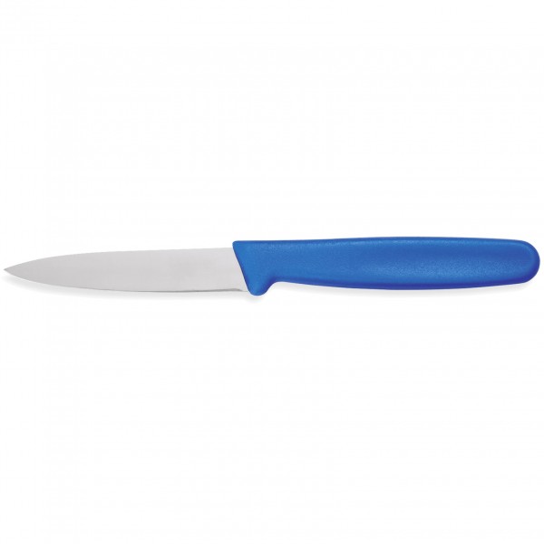 Schälmesser HACCP, 8 cm, blau, Edelstahl