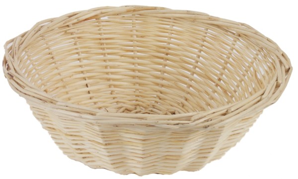 Weidenschale helle Vollweide aussen 22,0 cm-8,0 cm