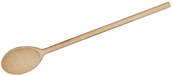 Holz Kochloeffel-ovaler Loeffel 8,0 cm x 5,5 cm-Laenge 35,0 cm