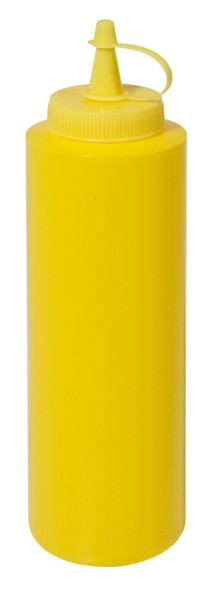 Quetschflasche 5,5 cm-Hoehe 21,0 cm-Volumen 0,35 Liter-Farbe gelb