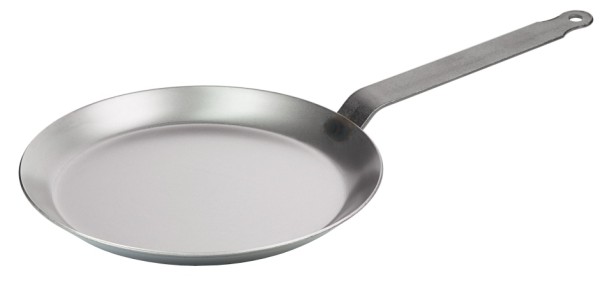 Crepes Eisenpfanne 23,5 cm-Hoehe 2,0 cm-Stiellaenge 20 cm