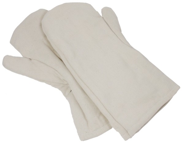 Paar Kochhandschuh, Baumwolle-Laenge 36 cm-Breite 15 cm