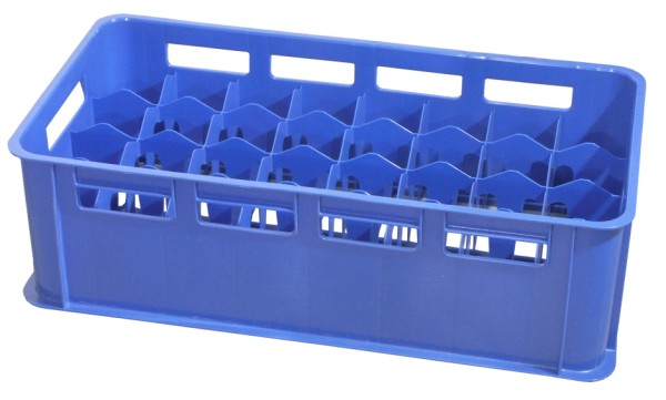 Glaeserkasten 32 Faecher, blau
