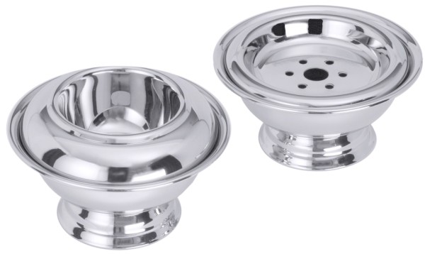 Kaviarkuehler innen 8,0 cm-aussen 15,0 cm-Hoehe 9,0 cm-Volumen 0,15 Liter