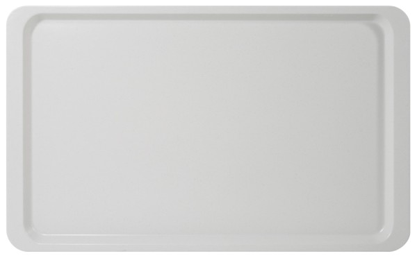 Tablett Euronorm 1/1-Laenge 53,0 cm-Breite 37,0 cm-Hoehe 1,6 cm-lichtgrau