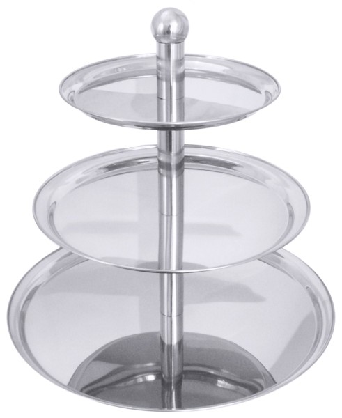 Etagere, 3-stufig-Hoehe 49,0 cm-30 cm-40 cm-50 cm