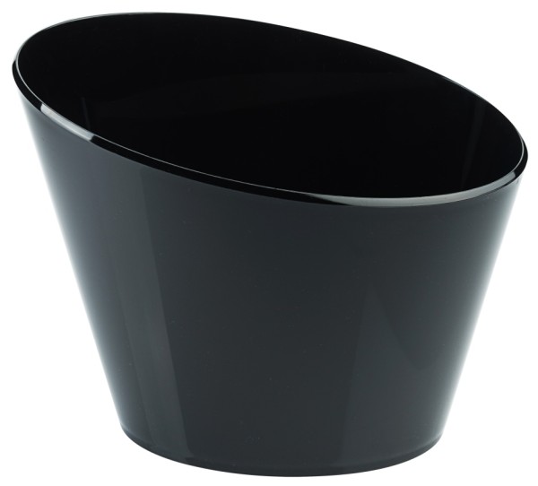 Sektkuehler, oval schwarz 29 cm