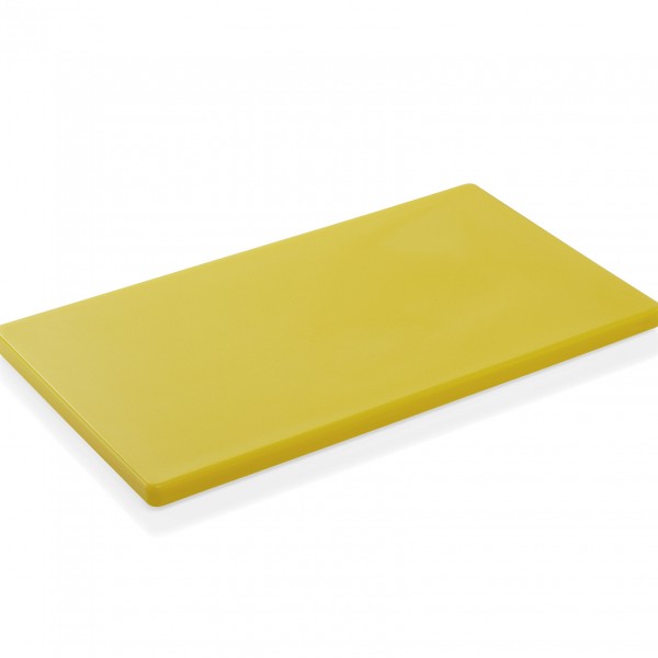 Schneidbrett HACCP, 50 x 30 x 2 cm, gelb, Polyethylen