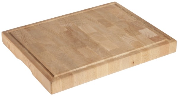 Holzschneidbrett 53,0 x 32,5 cm-Hoehe 6 cm-GN 1/1