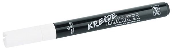 Kreidemarker, weiss 2 mm rund