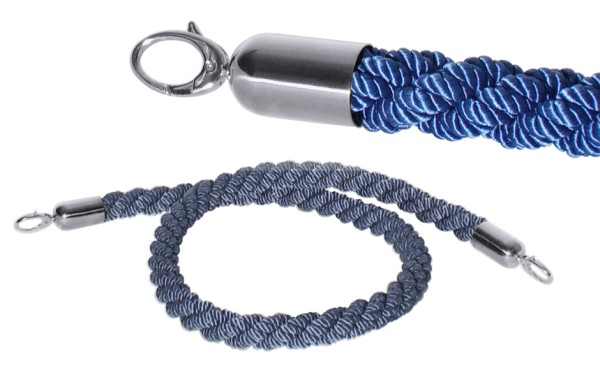 Absperrseil blau Ø 3,0 cm - Länge 150,0 cm - gewunden