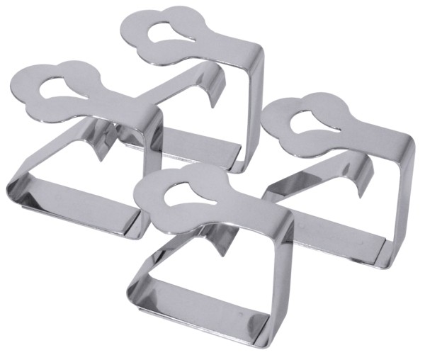 Tischtuchhalter Set a 4 Stk.-Laenge 5,0 cm-Hoehe 4,5 cm