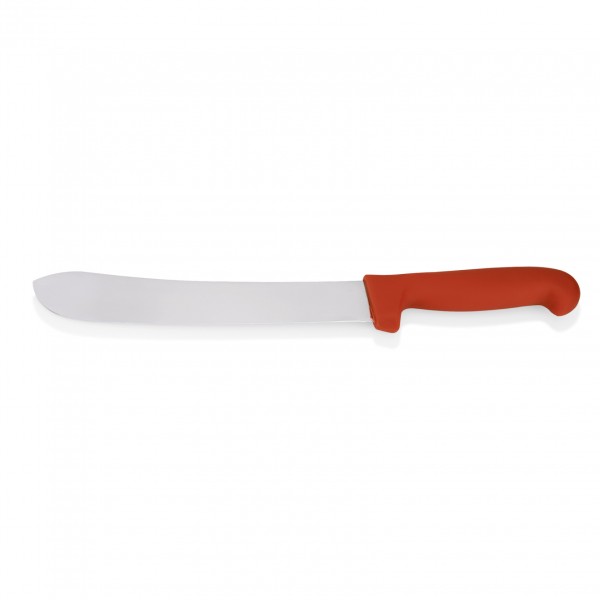 Schlachtermesser HACCP, 25 cm, rot, Edelstahl