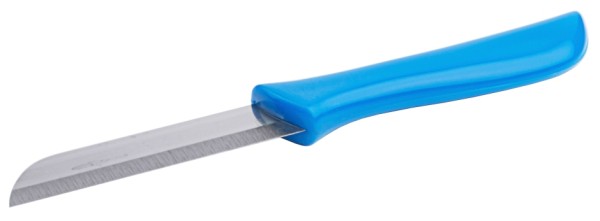 Kuechenmesser mit blauem Griff