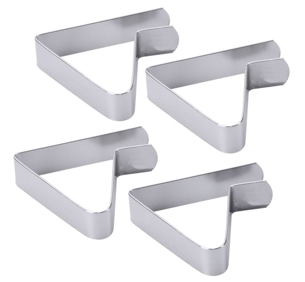 Tischtuchhalter Set a 4 Stk.-Laenge 5,0 cm-Hoehe 4,5 cm