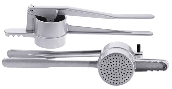 Spaetzlepresse 8,5 cm-Laenge 37,5 cm-Volumen 0,4 Liter-fuer kurze Knoepfle