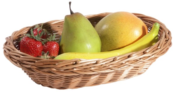Weidenschale Vollweide natur-Masse 29 x 20 cm-Hoehe 7 cm