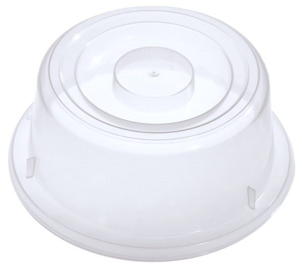 Tellerglocke transparent-weiss Teller 20,0 cm-Hoehe 8,5 cm