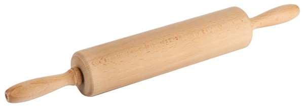 Teigroller 25 cm, Buchenholz-6,0 cm-Walze 25,0 cm-Laenge 44,0 cm