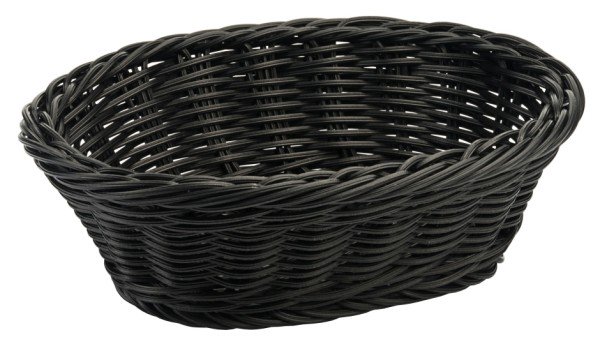 Polykorb, oval 23 cm, schwarz