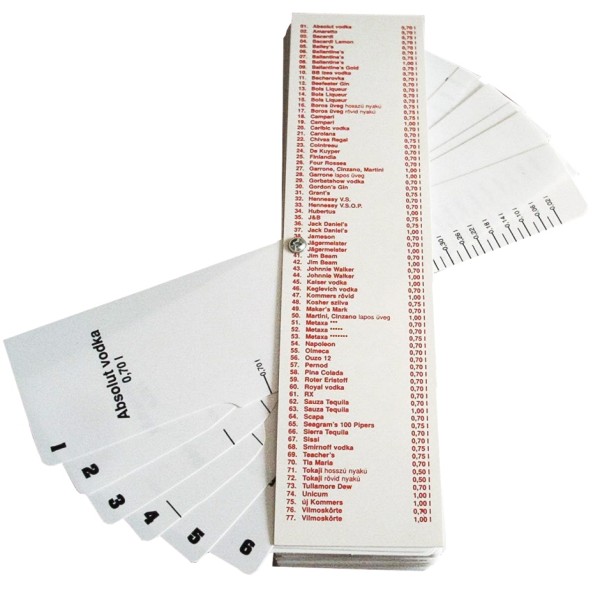Spirituosenlineal-Laenge 30,0 cm-Breite 7,5 cm