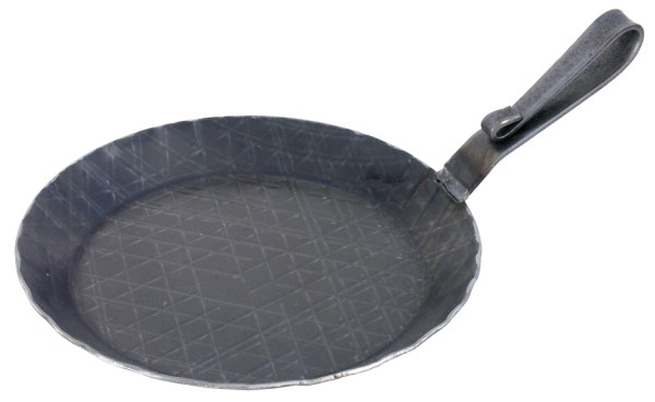 Servierpfanne Ø 28 cm - Höhe 3,0 cm - Ø Boden 21,5 cm - Stiellänge 16,0 cm