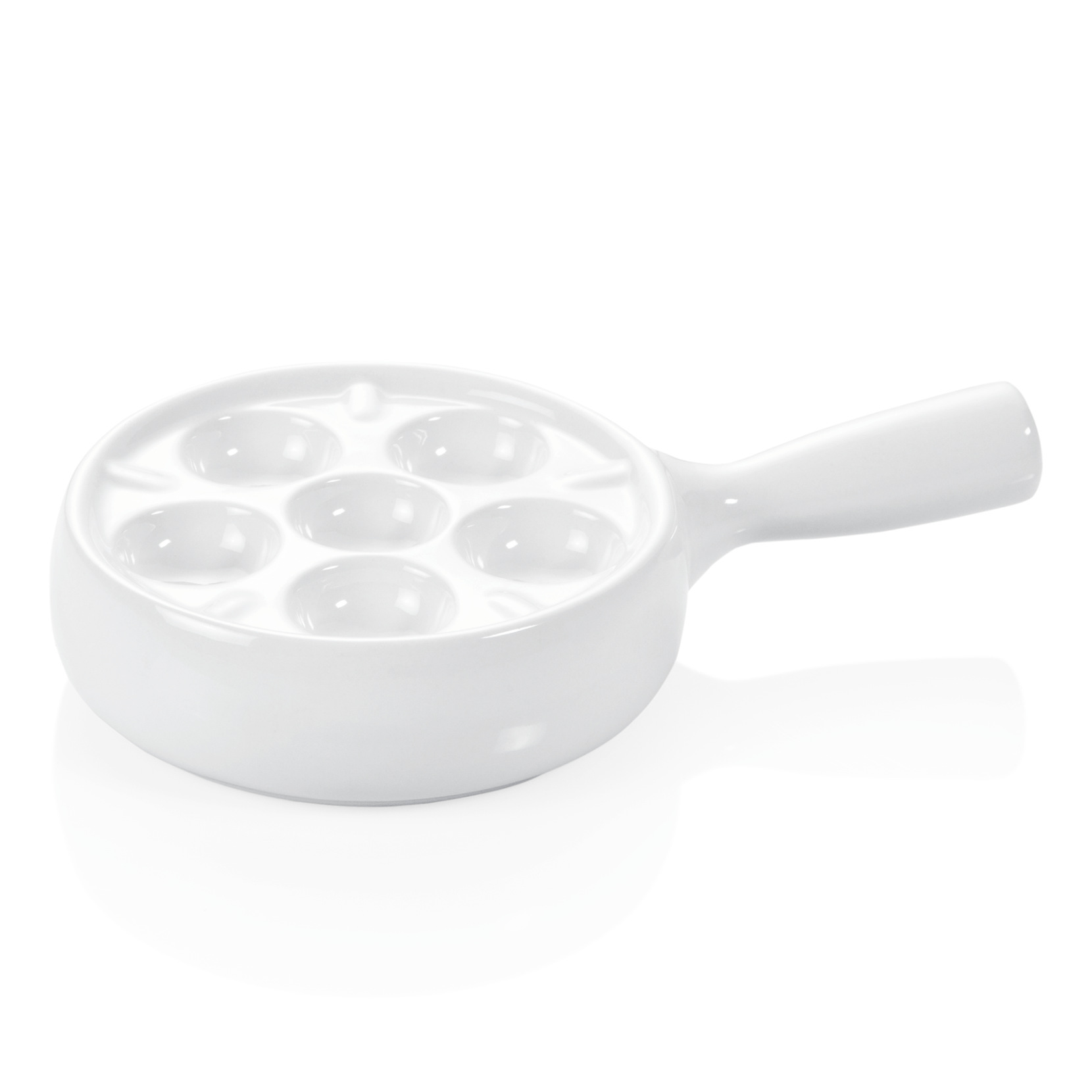 Keramik-Schneckenpfanne – 6 Löcher Für Escargot, 8 Zoll Rot