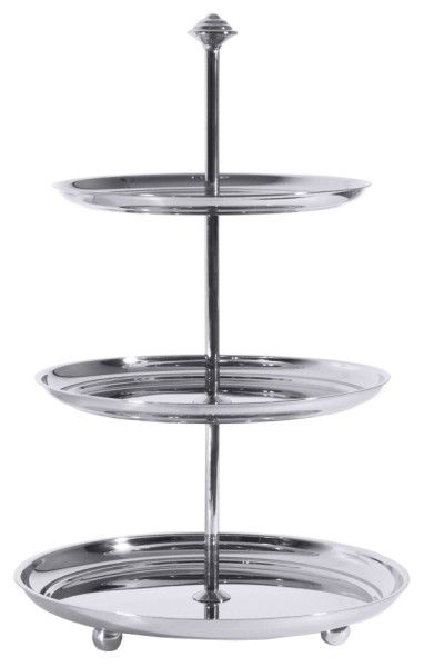 Petits Fours Etagere Ø 20 cm - 22,5 cm - 25 cm - Höhe 39,5 cm