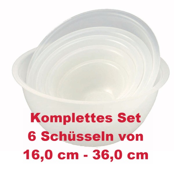 Rührschüssel Set Ø innen von 16,0 cm - 36,0 cm - 6 Stk.