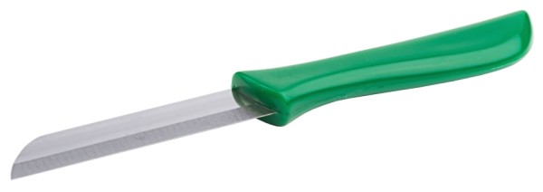 Kuechenmesser mit gruenem Griff