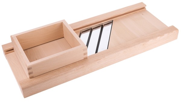 Krauthobel mit 3 Messer-Masse 60 x 24 cm-Schneidbreite 18 cm