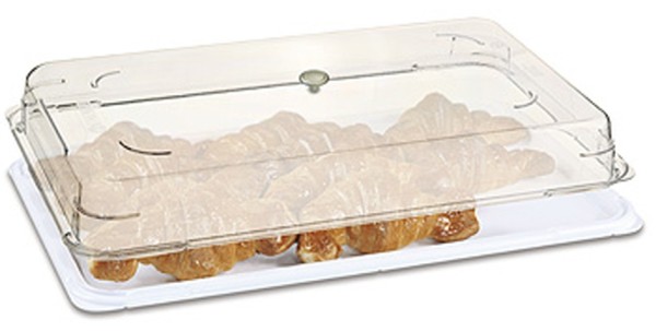 GN-Platte mit Abdeckhaube-GN 1/1-Laenge 53,0 cm-Breite 32,5 cm Hoehe 8,0 cm