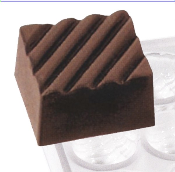 Pralinenform Rechteck Furchen